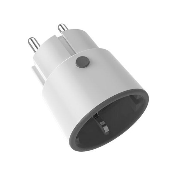 NAS-WR01B - ZigBee socket with energy monitor on 20A for Tuya Smart, SMARTLIFE, HOME ASSISTANT, ZigBee2QMTT, SLS (gray), Color: Gray, Current: 20A