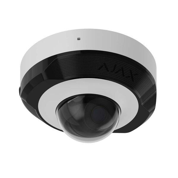 Ajax DomeCam Mini (8 Mp/2.8 mm) - купольна IP-камера 8 мп (Колір - білий), Версія: PoE, Колір: білий