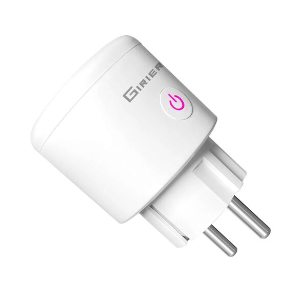 Inteligentne gniazdko z monitoringiem energii GIRIER 4.2kW (ZigBee, 16A, Okrągły), Wersja: ZigBee, Formularz: Okrągły, Aktualny: 16A