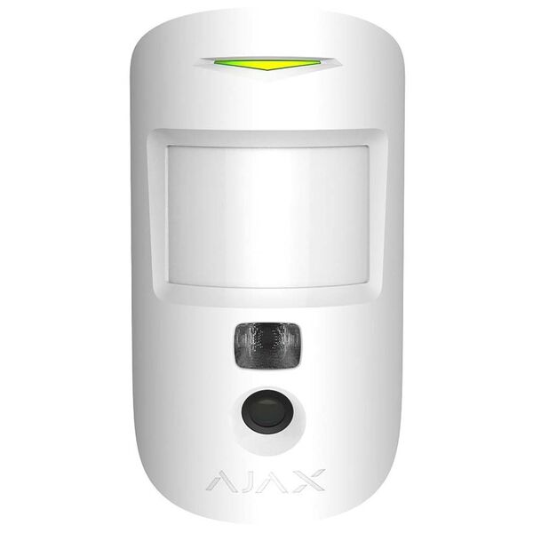 Ajax MotionCam (PhOD) - датчик движения с камерой фотофиксации и функциями "фото по запросу, тревоге, расписанию и сценарию" (белый, новый), Цвет: белый, Состояние: новый