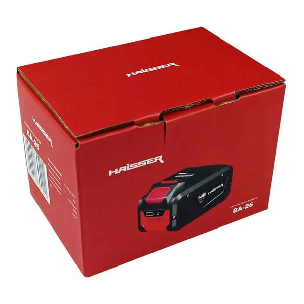 HAISSER BA-26 - Li-Ion аккумуляторная батарея 18В, 6А·ч, изображение 4
