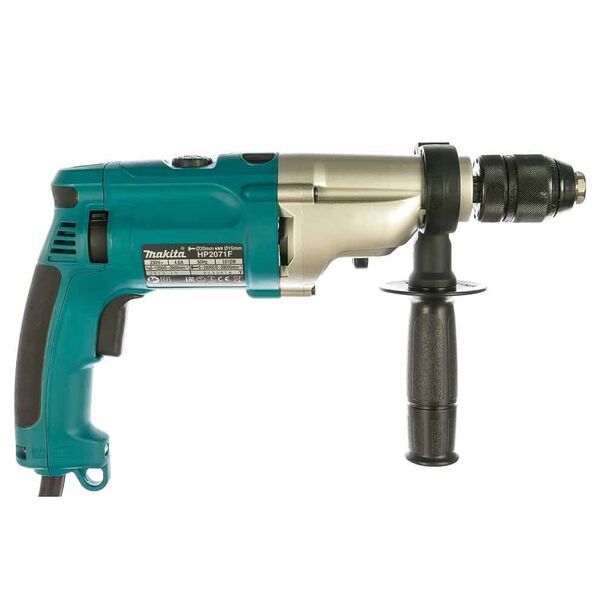 Makita HP 2071 - ударная, двухскоростная дрель (1200 / 2900 об/мин., 1.01 кВт), изображение 4