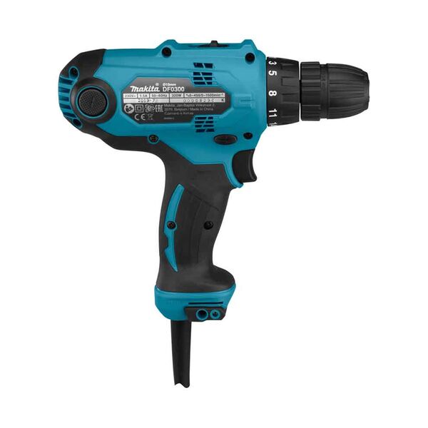Makita HP0300 - сетевой ударный шуруповерт (450 / 1500 об/мин), изображение 3