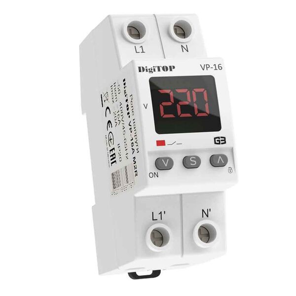 DigiTOP VP-16A M2R - voltage relay 16A