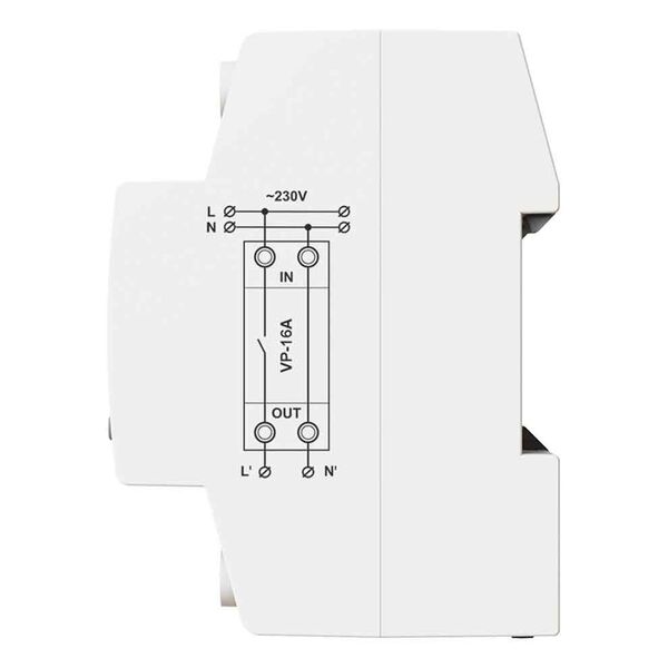 DigiTOP VP-16A M2R - реле напруги 16A, зображення 3 DigiTOP VP-16A M2R - реле напруги 16A, зображення 3