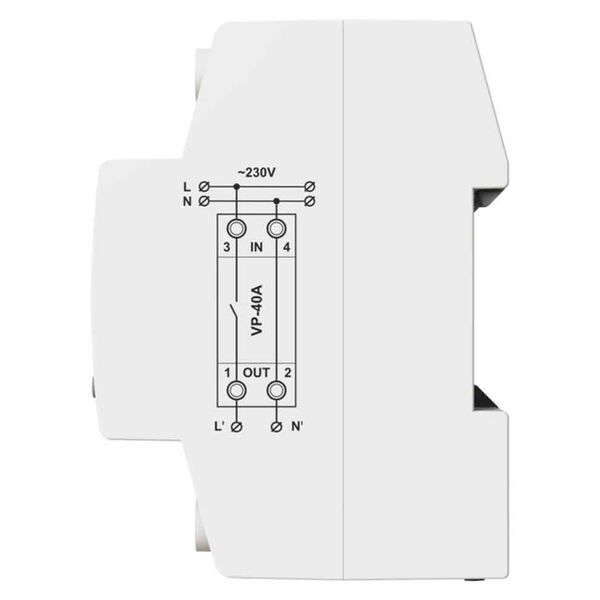 Przekaźnik napięcia DigiTOP VP-40A M2R (40A, czerwony wskaźnik), зображення 3