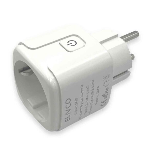 Elivco LSPA9 - ZigBee євророзетка з енергомоніторингом 3кВт/16A для TuyaSmart, Струм: 16А