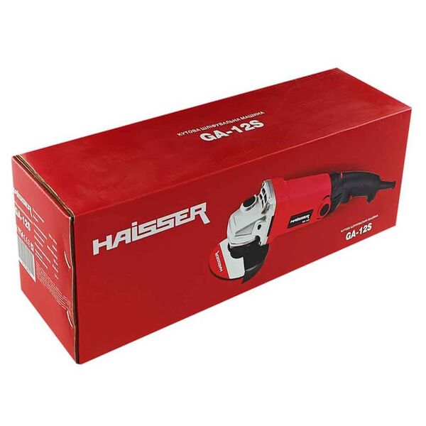HAISSER GA-12S - шліфмашина кутова "Болгарка" (125 мм., 11000 об/хв. 1.2 кВт), зображення 7 HAISSER GA-12S - шліфмашина кутова "Болгарка" (125 мм., 11000 об/хв. 1.2 кВт), зображення 7