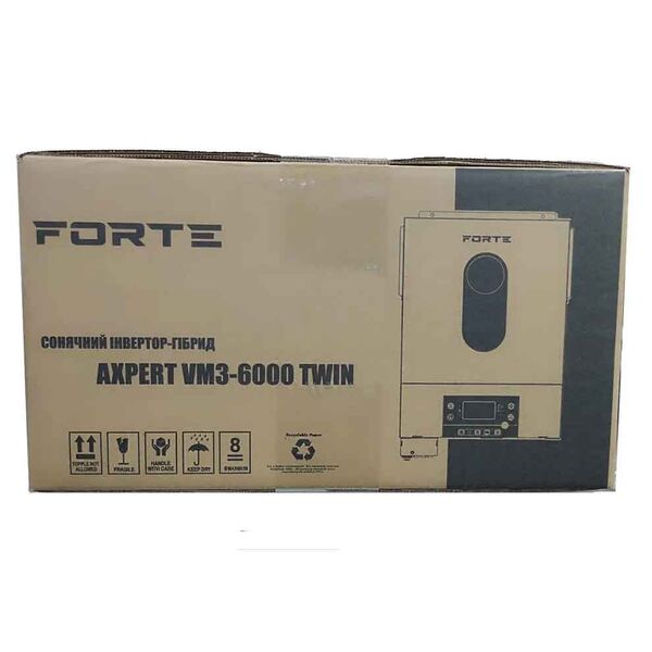 Forte Axpert VM3-6000 TWIN – single-phase hybrid inverter 6 kW, Wi-Fi, зображення 4 Forte Axpert VM3-6000 TWIN – single-phase hybrid inverter 6 kW, Wi-Fi, зображення 4