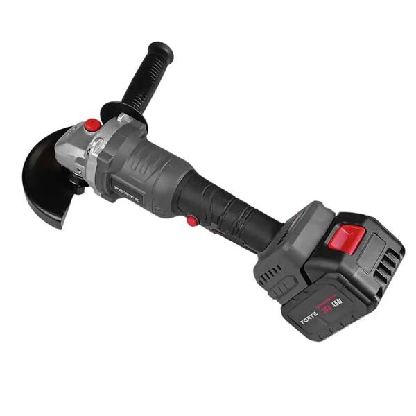 Forte AG 21-125VS - akumulatorowa, szlifierka kątowa (125 mm., 10000 obr/min. 700 W), зображення 2 Forte AG 21-125VS - akumulatorowa, szlifierka kątowa (125 mm., 10000 obr/min. 700 W), зображення 2